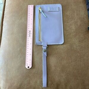 Portland leather Adriana Pouch wristlet with detachable wrist strap.  Smoke free